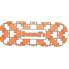 Fingerboard Deck Wraps Orange/White Checkered